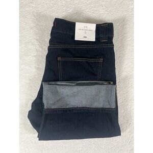 ZARA The‎ Relaxed Capri Dark Wash Denim Jeans Women's Size 10 NWT Zip Button